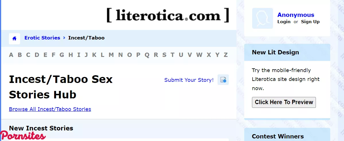 Literotica Taboo Stories